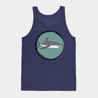 Artwork of a Great White Shark II Tank Top